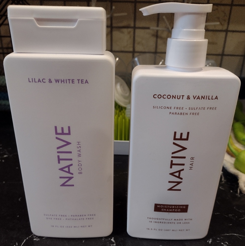 selling together, shampoo and body wash.